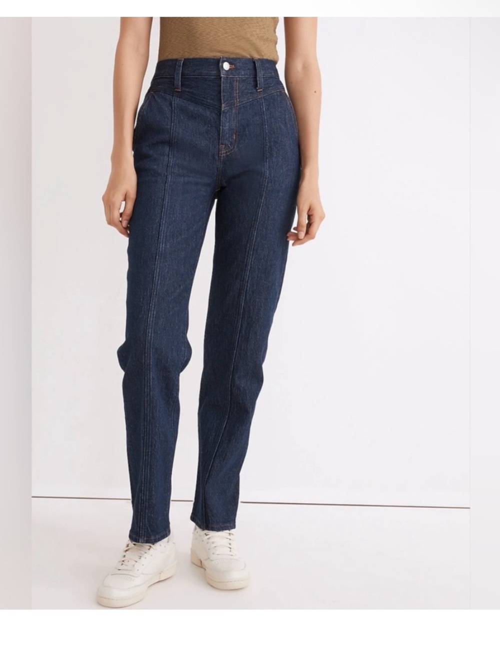Madewell The Perfect Vintage Straight Jeans Womens 27 Blue Country Western